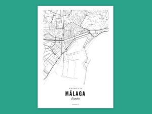 Malaga poster - Citymap
